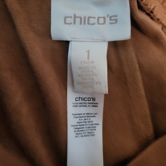 CHICO'S BLACK LABEL BROWN FAUX SUEDE VEST - Picture 7 of 8